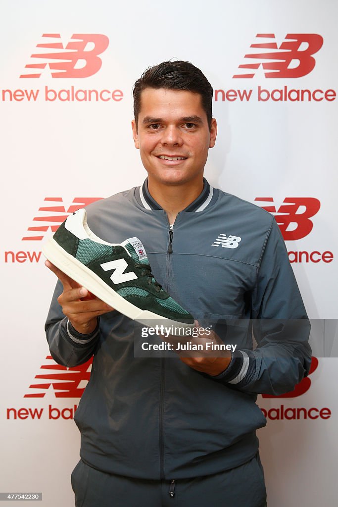 At The Queen's Club in London today, Milos Raonic and New Balance ...
