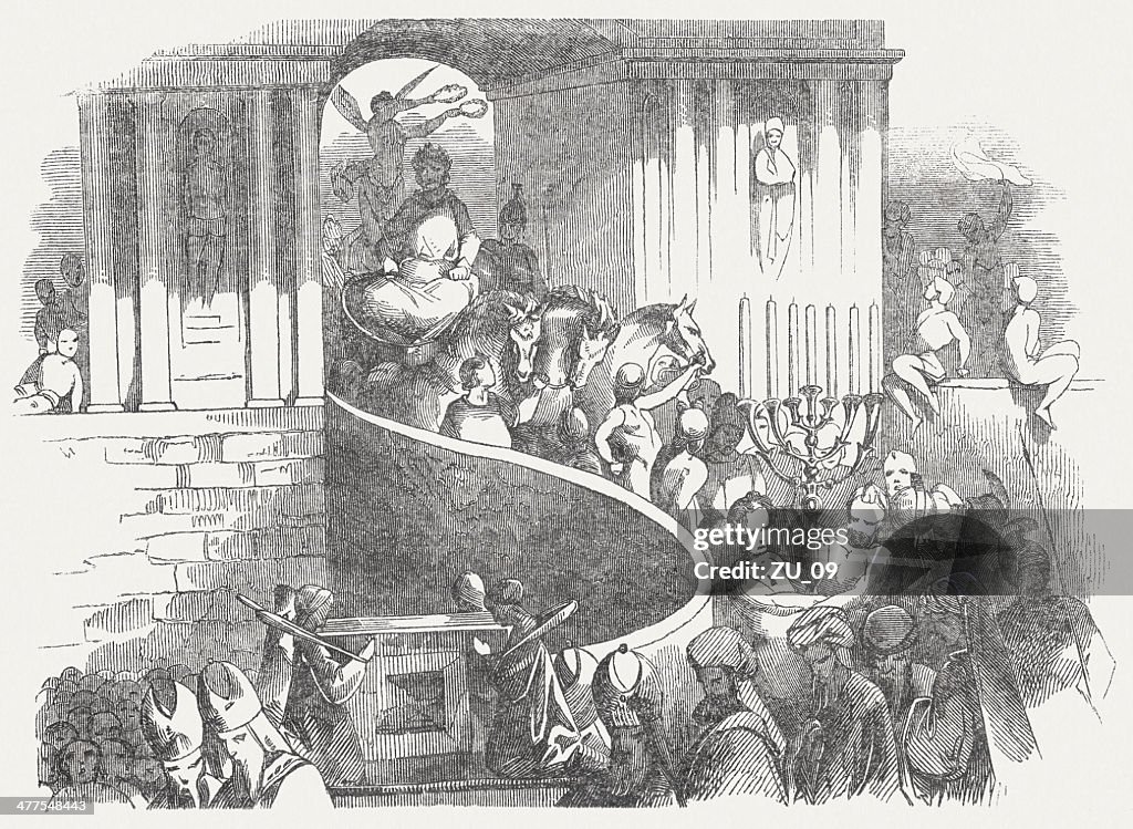 Triumphal procession of Titus over the Jews in 70 AD