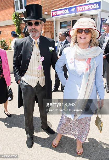Jeremy Irons and Sinead Cusack attends Ladies Day on day 3 of Royal Ascot at Ascot Racecourse on June 18, 2015 in Ascot, England.
