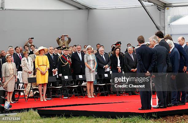 European royals including Grand Duchess Maria Teresa of Luxembourg, Grand Duke Henri of Luxembourg, Queen Mathilde of Belgium , King Philippe of...