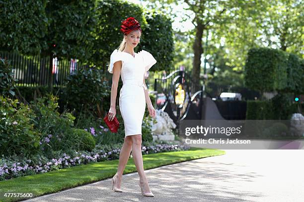 Model and designer Tatiana Korsakova attends Ladies Day at Royal Ascot Racecourse on June 18, 2015 in Ascot, England.