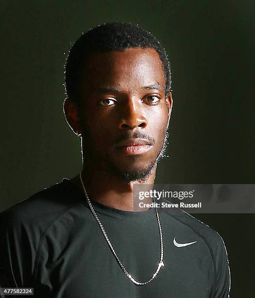 Portrait of Tremaine Harris. The Canadian Sprint group attends a training camp at Kim Collins Athletics Stadium in Basseterre in St. Kitts.