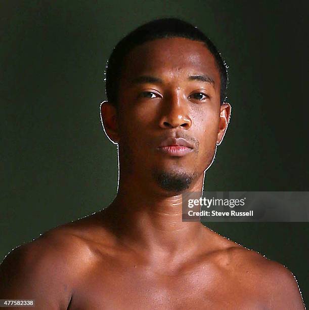 Portrait of Dontae Richards-Kwok. The Canadian Sprint group attends a training camp at Kim Collins Athletics Stadium in Basseterre in St. Kitts.