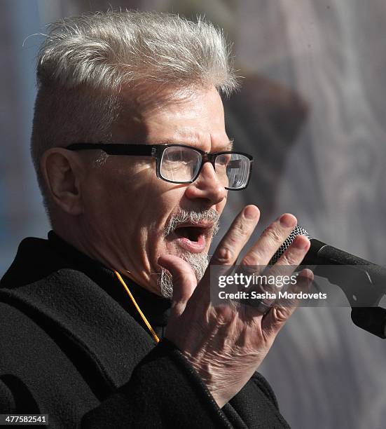 Russian writer and opposition leader Eduard Limonov takes part in a rally of pro-Kremlin, nationalists and veteran movements in support of Vladimir...