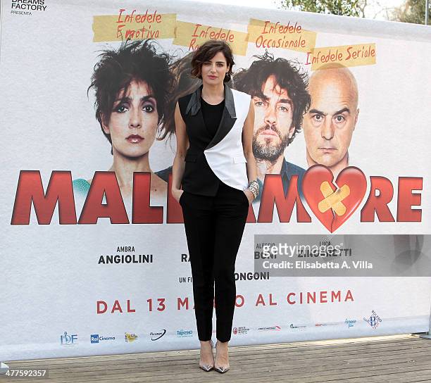 Actress Luisa Ranieri attends 'Maldamore' photocall at Villa Borghese on March 10, 2014 in Rome, Italy.