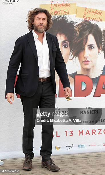 Actor Alessio Boni attends 'Maldamore' photocall at Villa Borghese on March 10, 2014 in Rome, Italy.