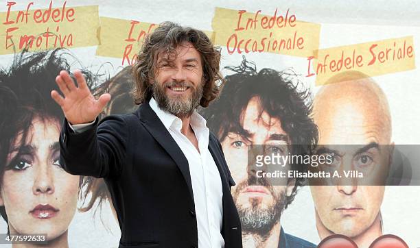 Actor Alessio Boni attends 'Maldamore' photocall at Villa Borghese on March 10, 2014 in Rome, Italy.