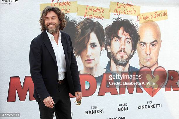 Actor Alessio Boni attends 'Maldamore' photocall at Villa Borghese on March 10, 2014 in Rome, Italy.