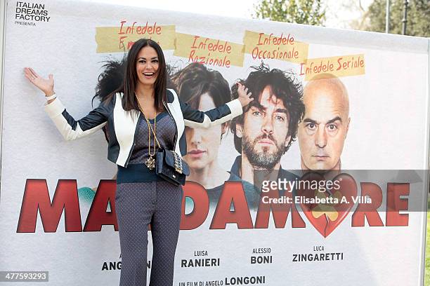 Producer Maria Grazia Cucinotta attends 'Maldamore' photocall at Villa Borghese on March 10, 2014 in Rome, Italy.