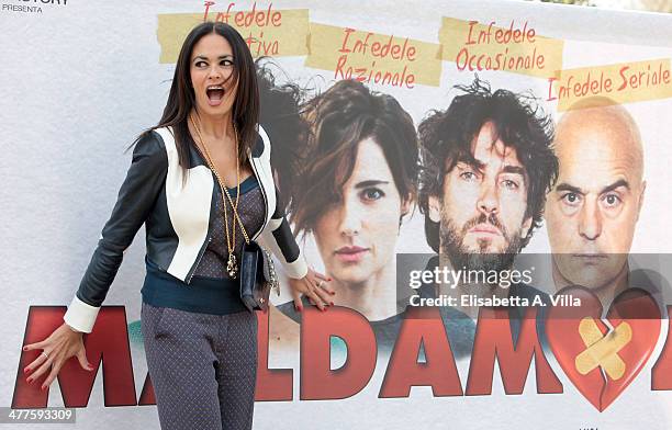 Producer Maria Grazia Cucinotta attends 'Maldamore' photocall at Villa Borghese on March 10, 2014 in Rome, Italy.