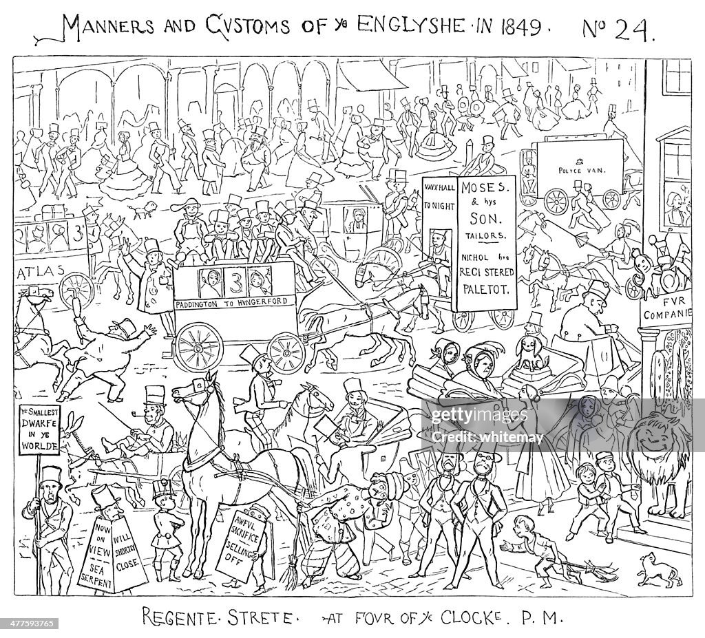 Victorians in Regent Street, London