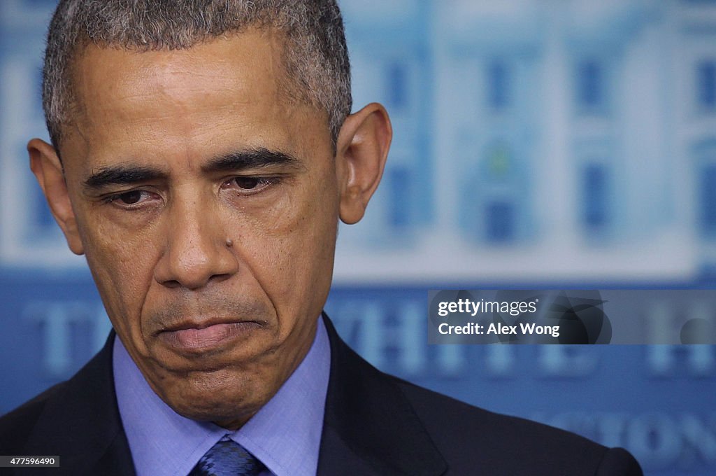 President Obama Addresses The Shooting That Killed 9 At Church In Charleston, South Carolina