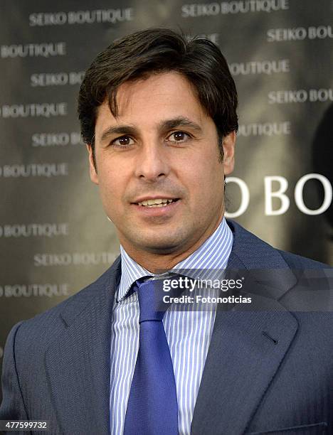 Bullfigther Francisco Rivera attends the 55th Gran Seiko Premium Collection anniversary at Seiko Preciados boutique on June 18, 2015 in Madrid, Spain.