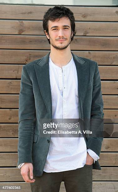 Actor Eugenio Franceschini attends 'Maldamore' photocall at Villa Borghese on March 10, 2014 in Rome, Italy.