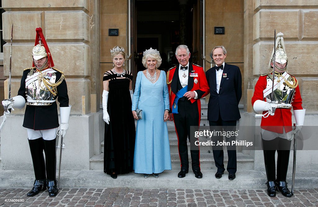 The Prince Of Wales & Duchess Of Cornwall Attend The Duke Of Wellington's Waterloo Banquet