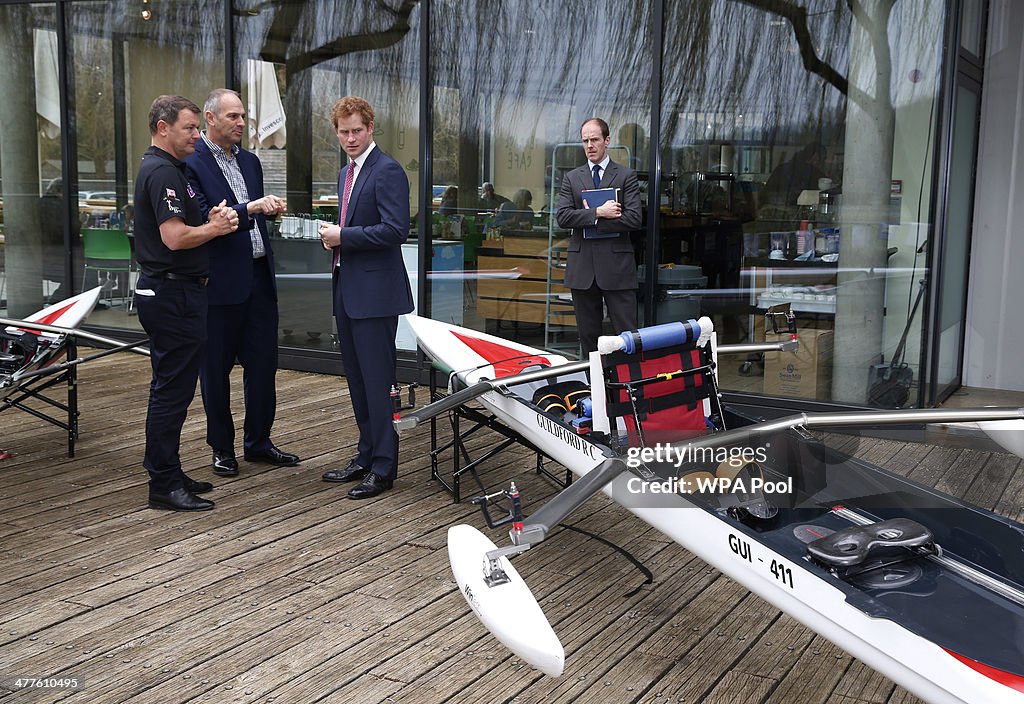 Prince Harry Meets Row2Recovery Team in Henley