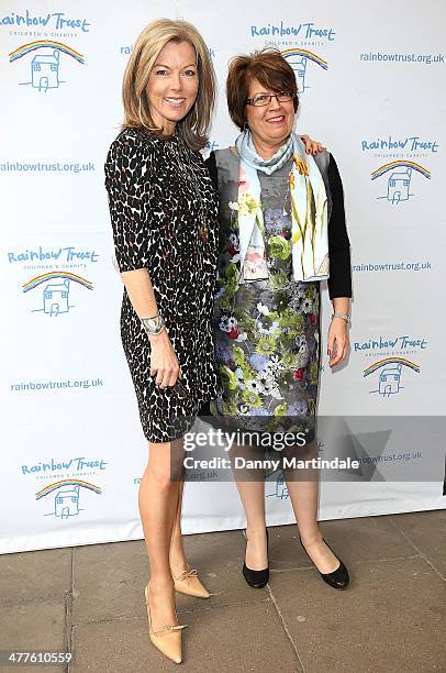 Mary Nightingale and CEO Heather Wood attend the Trust In Fashion Fundraiser in aid of The Rainbow Trust at The Savoy Hotel on March 10, 2014 in...