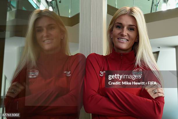 Kaylyn Kyle of Canada poses for a photo at the Coast Coal Harbour Hotel on June 18, 2015 in Vancouver, Canada.