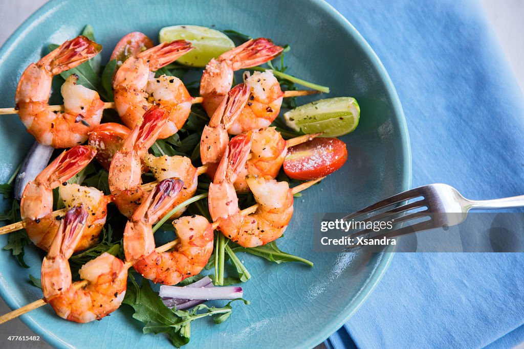 Grilled shrimps