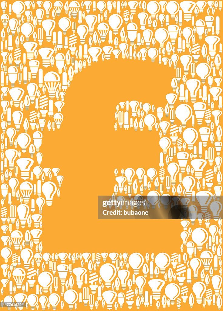 Pound Sign On Vector Lightbulb Pattern Background High-Res Vector ...