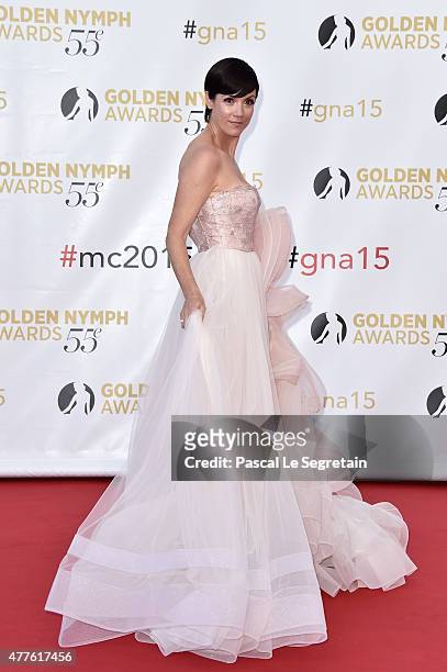 Zoe McLellan attends the closing ceremony of the 55th Monte-Carlo Television Festival on June 18 in Monaco.
