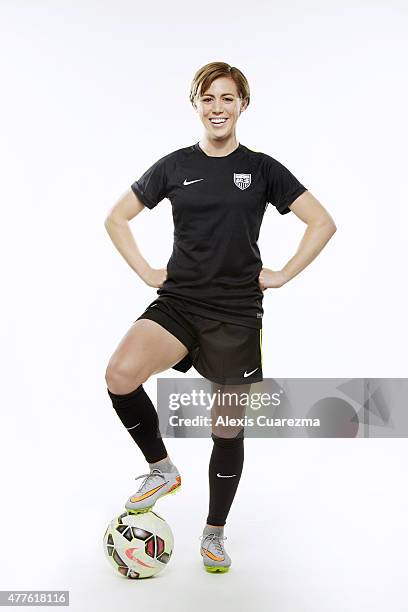 United States National Soccer team member, Meghan Klingenberg is photographed for Sports Illustrated on May 2, 2015 in Newport Beach, California....