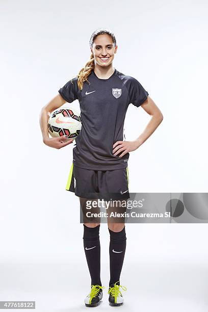 United States National Soccer team member, Morgan Brian is photographed for Sports Illustrated on May 2, 2015 in Newport Beach, California. PUBLISHED...