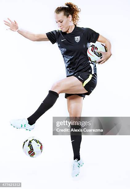 United States National Soccer team member, Lauren Holiday is photographed for Sports Illustrated on May 2, 2015 in Newport Beach, California....