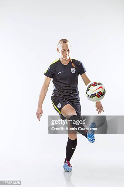 United States National Soccer team member, Christie Rampone is photographed for Sports Illustrated on May 2, 2015 in Newport Beach, California....