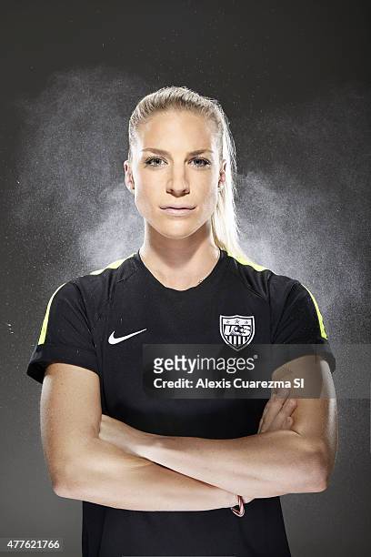United States National Soccer team member, Julie Johnston is photographed for Sports Illustrated on May 2, 2015 in Newport Beach, California....