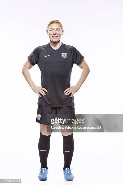 United States National Soccer team member, Lori Chalupny is photographed for Sports Illustrated on May 2, 2015 in Newport Beach, California....