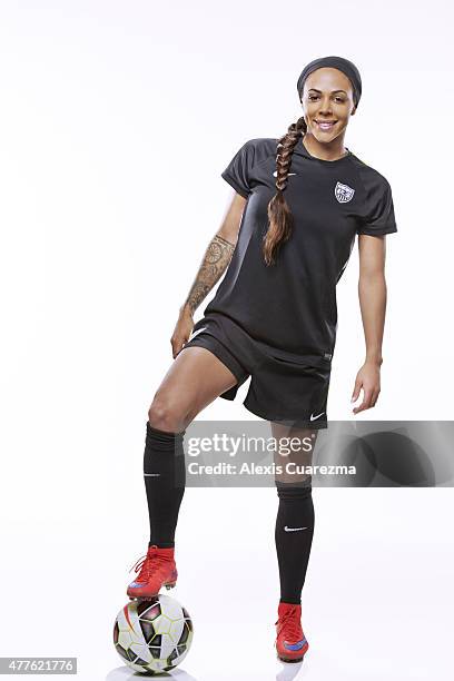 United States National Soccer team member, Sydney Leroux is photographed for Sports Illustrated on May 2, 2015 in Newport Beach, California....