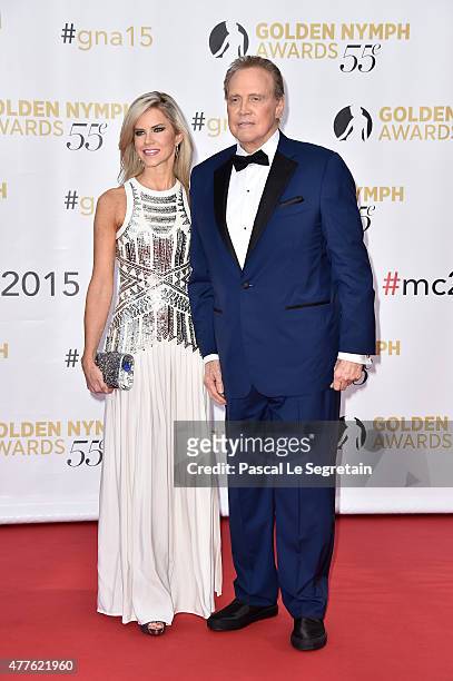 Faith Majors and Lee Majors attend the closing ceremony of the 55th Monte-Carlo Television Festival on June 18 in Monaco.