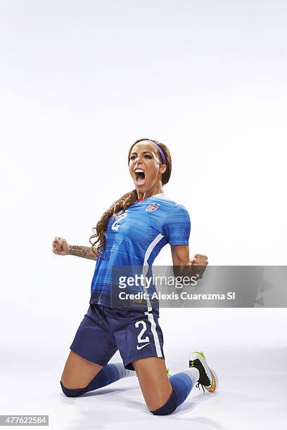 United States National Soccer team member, Sydney Leroux is photographed for Sports Illustrated on May 2, 2015 in Newport Beach, California....