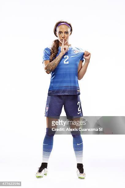 United States National Soccer team member, Sydney Leroux is photographed for Sports Illustrated on May 2, 2015 in Newport Beach, California. COVER...