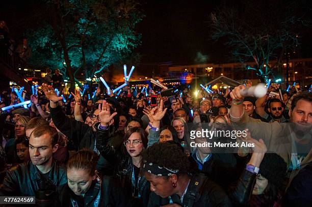 The Crowd at Snoop Liong at Stubb's Austin during South by Southwest on March 9, 2014 in Austin, Texas.