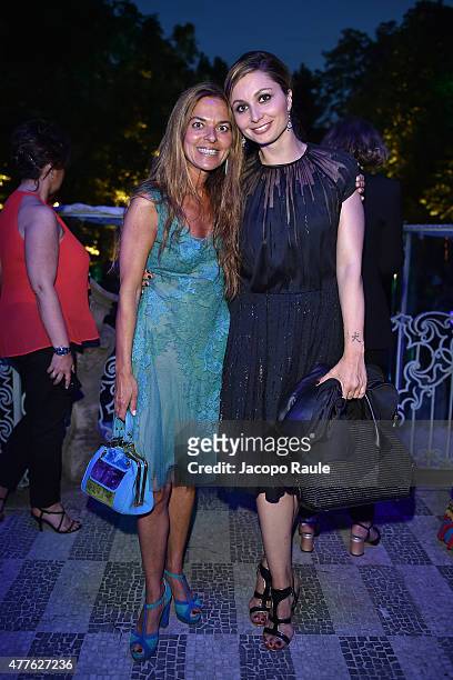 Cristina Lucchini and Anna Ferzetti Favino attend Pasquale Bruni - Giardini Segreti Cocktail Party on June 18, 2015 in Milan, Italy.