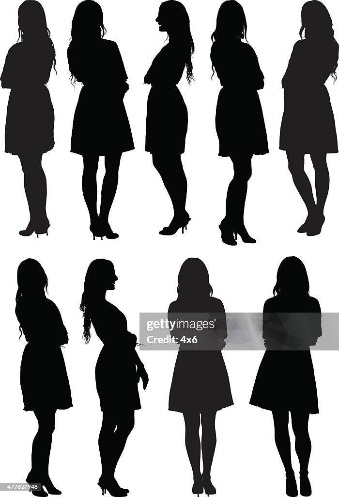 Casual women standing
