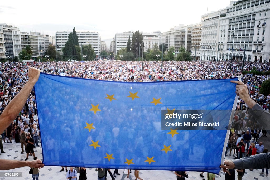 Protests Are Held In Athens As Debt Negotiations Continue