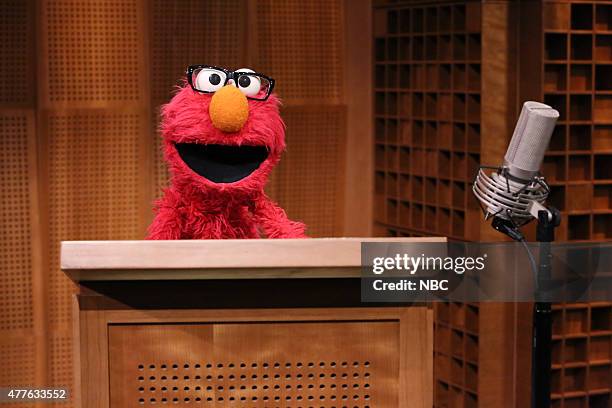 Episode 0283 -- Pictured: Guest announcer Elmo on June 18, 2015 --