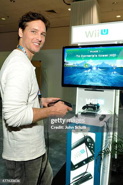 Peter Faccinelli attends Nintendo hosts celebrities at 2015 E3 Gaming Convention at Los Angeles Convention Center on June 18, 2015 in Los Angeles,...