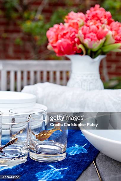 Decor details of actress Michaela Conlin's home are photographed for Domaine Home on April 23, 2015 in Los Angeles, California.