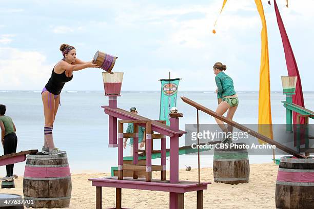 "Cops-R-Us" - Morgan McLeod of the Beauty Tribe competes for Immunity during the second episode of SURVIVOR: CAGAYAN, Wednesday, March 5 on the CBS...