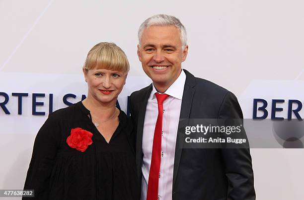 Andreas von Thien and Alexandra von Thien attend the Bertelsmann Summer Party 2015 at the Bertelsmann representative office on June 18, 2015 in...