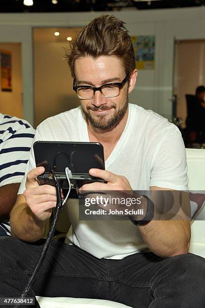 Rob Buckley attends Nintendo hosts celebrities at 2015 E3 Gaming Convention at Los Angeles Convention Center on June 18, 2015 in Los Angeles,...