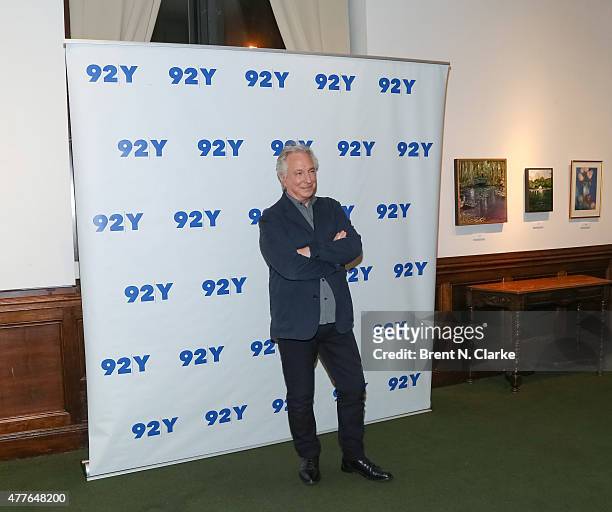 Actor Alan Rickman arrives for Reel Pieces with Annette Insdorf: preview of "A Little Chaos" held at the 92nd Street Y on June 18, 2015 in New York...