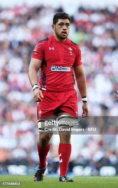 Toby Faletau of Wales in action during the RBS Six Nations match between England and Wales at Twickenham Stadium on March 9, 2014 in London, England.