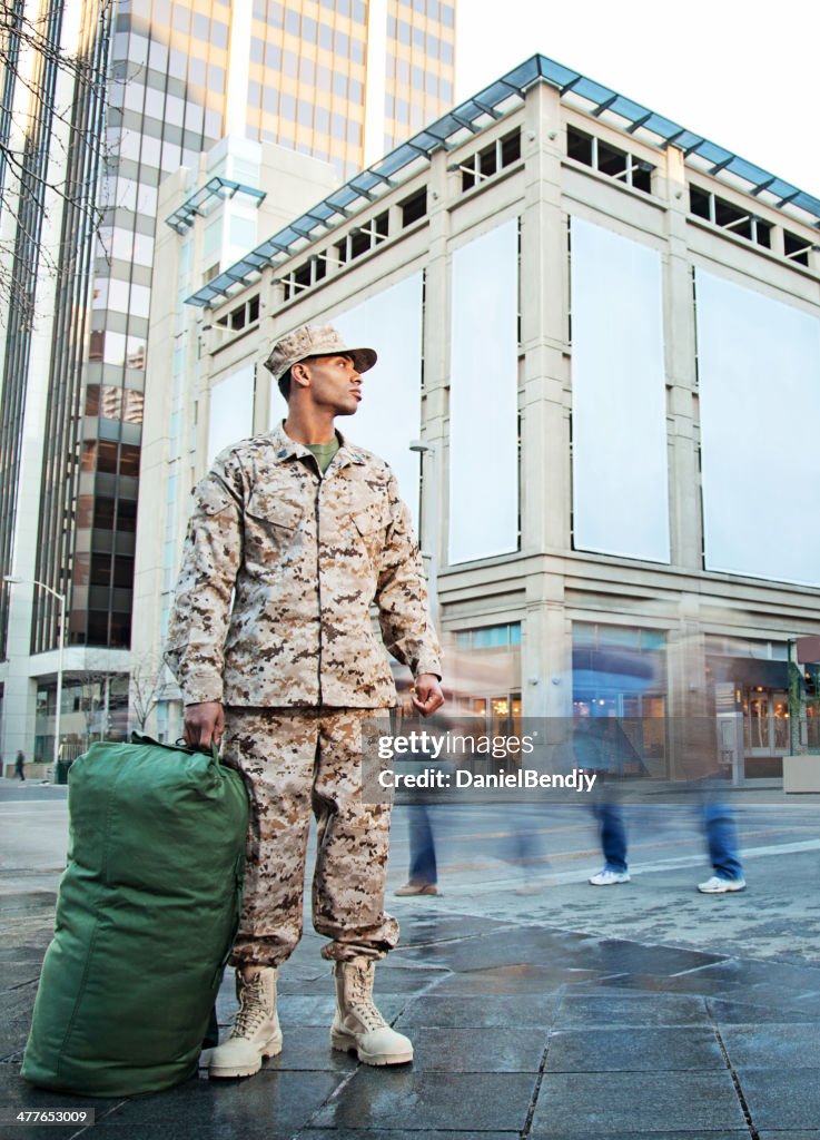 US Marine Soldier Coming Home