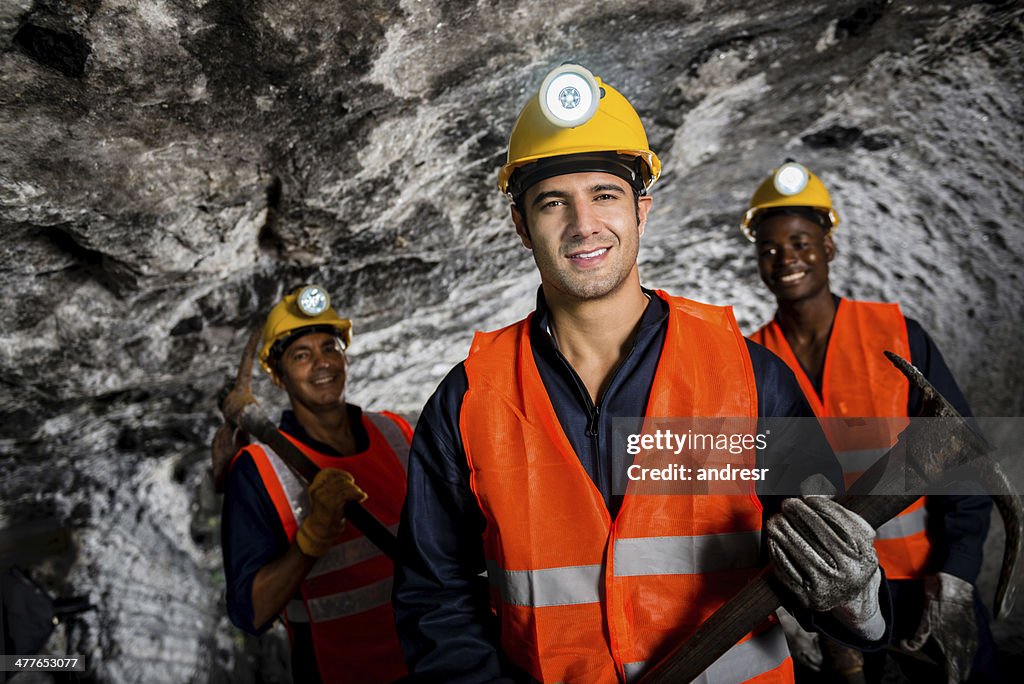 Workers in a mine