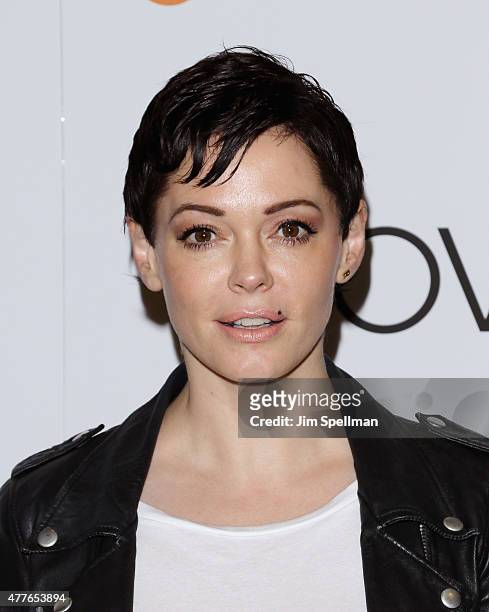 Actress Rose McGowan attends "The Overnight" New York premiere at Landmark's Sunshine Cinema on June 18, 2015 in New York City.